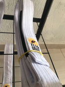 Faixa Premium Branca de Jiu Jitsu da KimonoLab Personalizadas