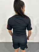 Rashguard de Jiu Jitsu preta feminina da KimonoLab
