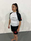 Rashguard de Jiu Jitsu branca feminina da KimonoLab